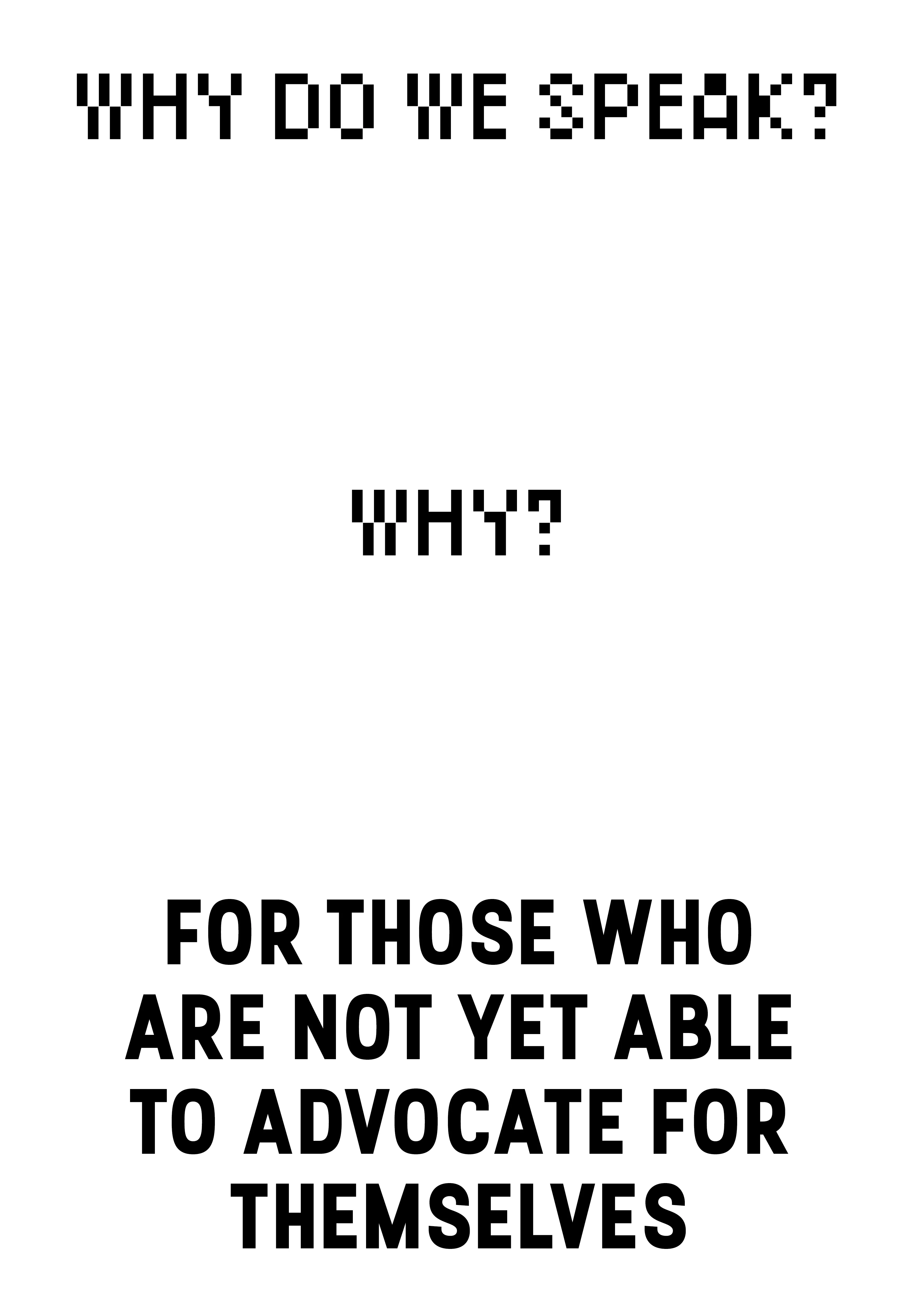 Why Do We Speak?